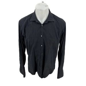 TED BAKER Archive Men's French Cuff Dress Button Up Shirt Size 16.5 Formal C6